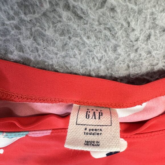 SO One Piece Swim Suit Girls 4 Green GAP Long Sleeve Rashguard Cover Up Bundle - Picture 5 of 15